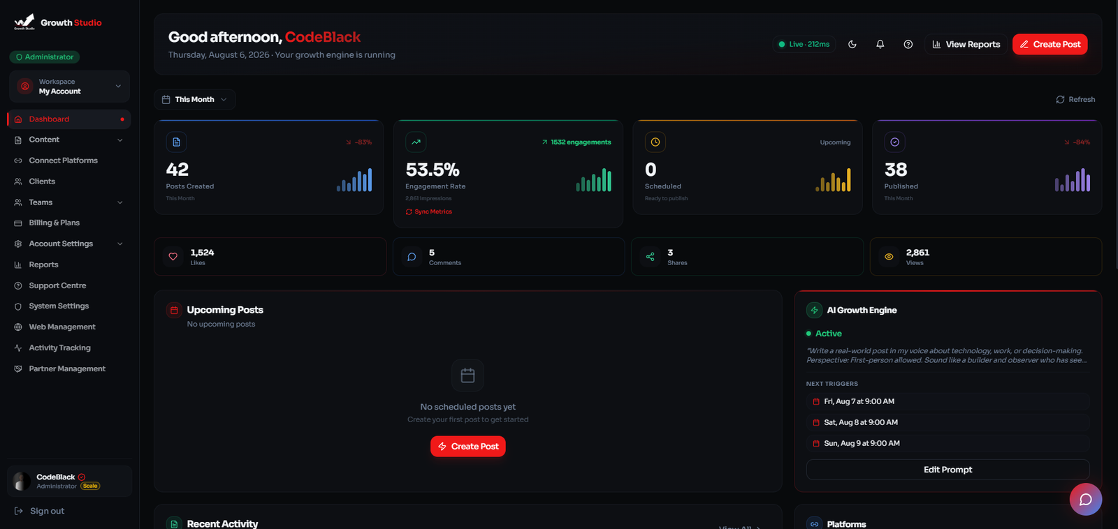 Growth Studio screenshot